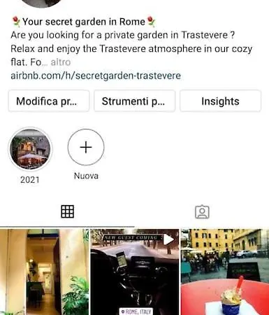 Giardino Segreto A Trastevere! - La Dolce Vita Rome