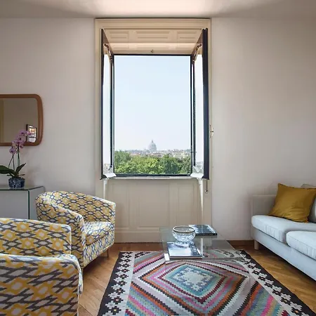 Appartamento Elegant Floor - Unique View Of Rome's Skyline Tibernestrome *