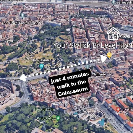 Stylish Loft - Colosseum 4 Min Walk -3 Beds -sleeps Up To 6 People Apartment *