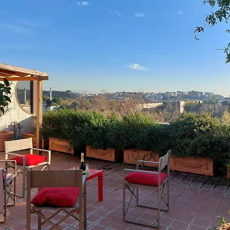 Beautiful Loft In Ponte Milvio With Terrace Apartmán *