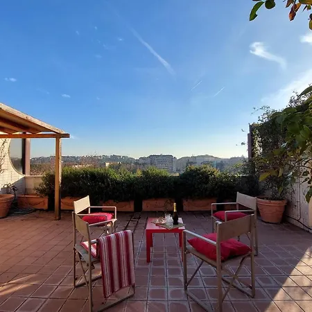 Beautiful Loft In Ponte Milvio With Terrace Apartmán Řím