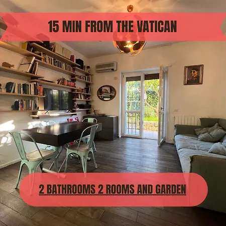 Appartamento 15 Min From The Vatican Wi-fi And Garden Roma