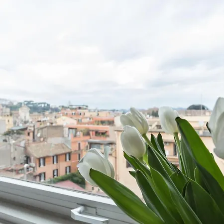 Amazing Penthouse With Private Terrace In Trastevere Apartment *
