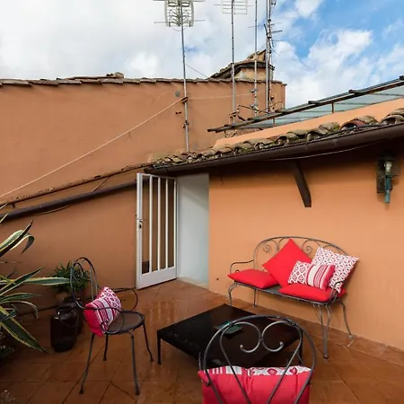 Amazing Penthouse With Private Terrace In Trastevere Apartment