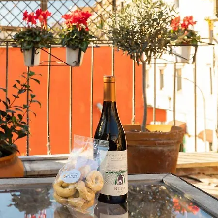 Appartement Bright And Comfy Terraced In Trastevere Rome