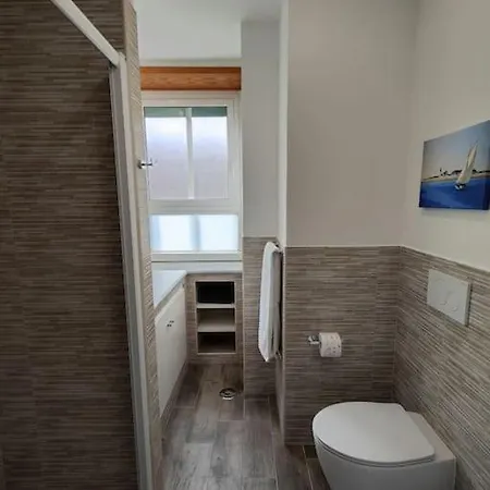 White & Wood House In Apartment Rome