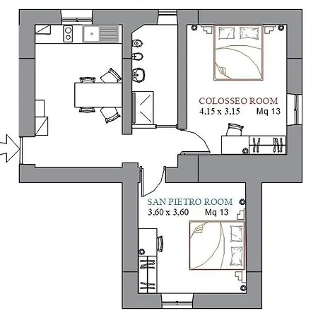 Apartment Romarina Rome