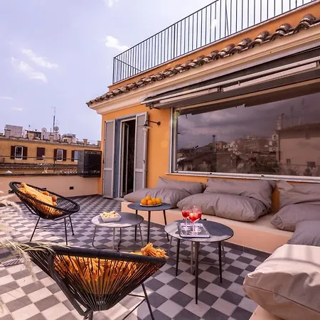 Romac - Condotti Penthouse In The Spanish Steps Area Apartment *