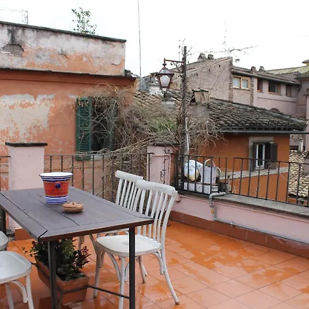 Casa Greco - Attico Con Terrazza, Trastevere Roma
