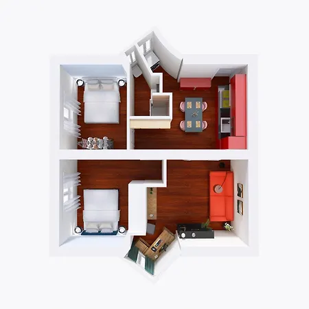 The Rent -cozy Two Bedroom Near Vatican Apartment *