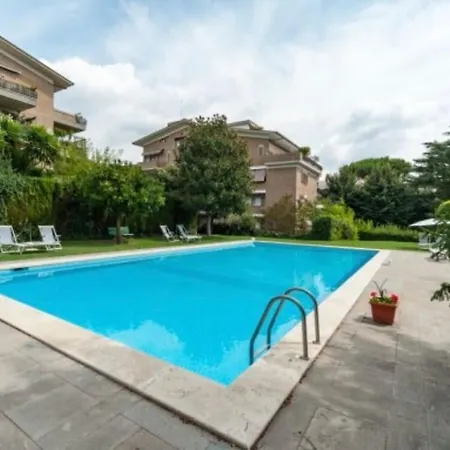 10 Min Vaticano Big Balduina Con Piscina Appartamento Roma