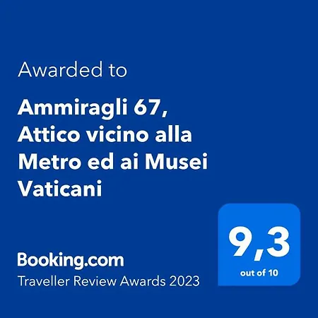 Ammiragli 67, Attico Vicino Metro Ed Ai Musei Vaticani Rome