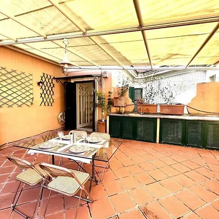 The Terrace In Appartamento Roma