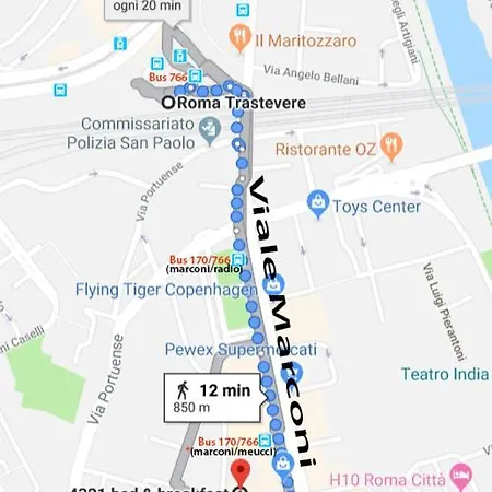4321 Stazione Trastevere Penzion *