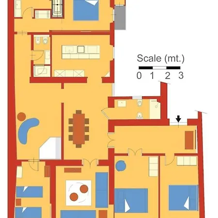 Apartment Romac Baullari Ii 4bdr Near Campo De Fiori Rome