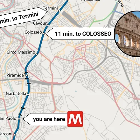 San Paolo Metro Station Affittacamere Roma