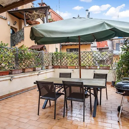 L'arte Dei Sogni With Terrace- Trastevere District Apartment Rome