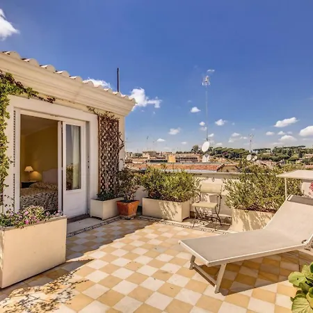 Attic With Terrace Overlooking St Peters Basilica *