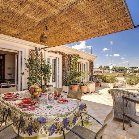 Apartment Attic With Terrace Overlooking St Peters Basilica *