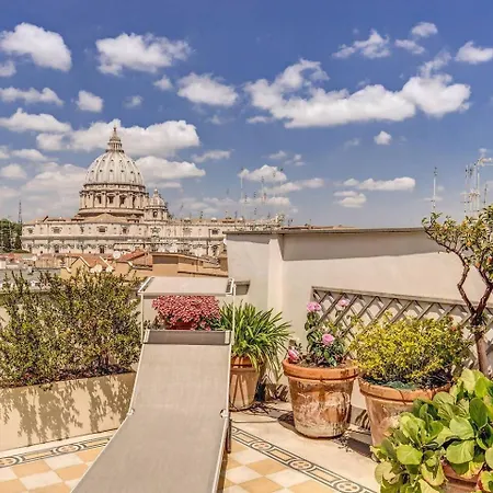 Attic With Terrace Overlooking St Peters Basilica *