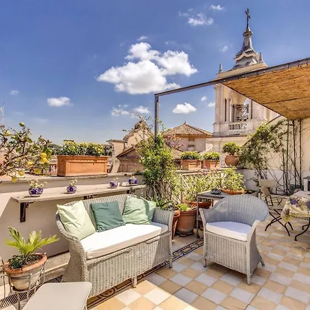 Attic With Terrace Overlooking St Peters Basilica
