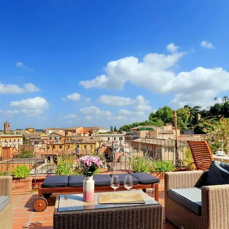 Trastevere Penthouse Amazing Terrace Apartment Rome