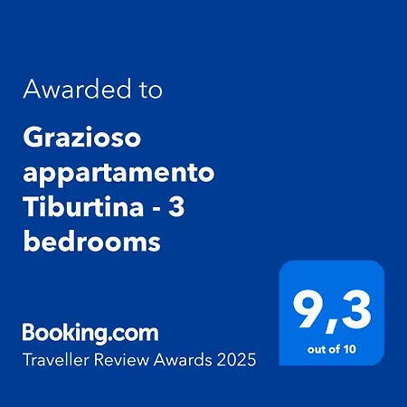 Apartment Grazioso Tiburtina - 3 Bedrooms Rome