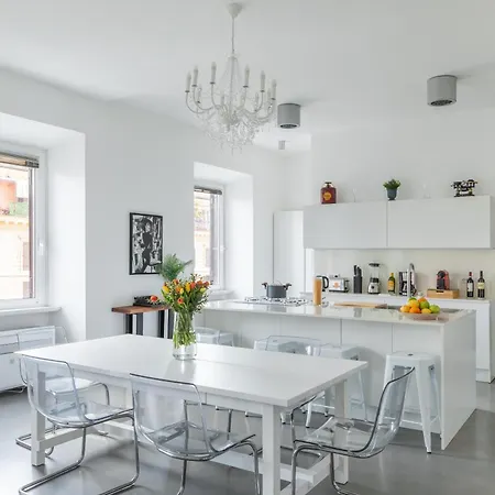 Apartment Trastevere Modern 4br 4baths, Wifi, Ac, Custom Kitchen, Living Rome