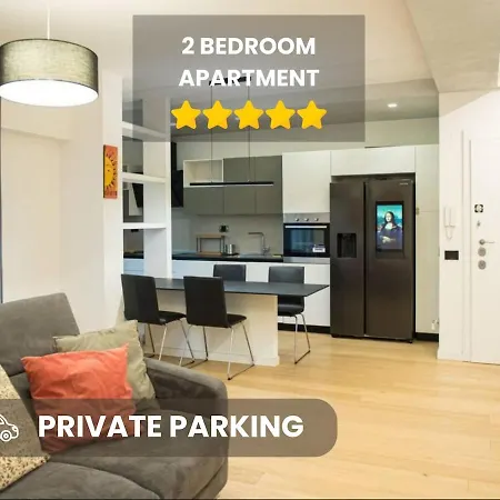 2 Double Private Parking Fast Wifi Апартаменты *