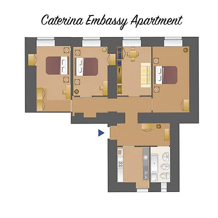 Caterina One O One - Embassy Apartment Rome