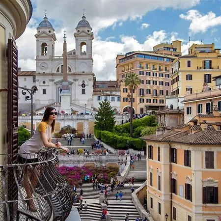 At The Spanish Steps View Rome