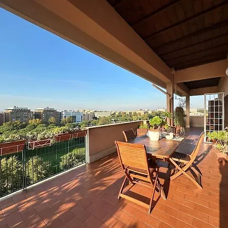 Eur-motagnola Attico 2bedr 280 Terrace View *