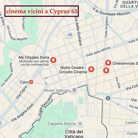 Vaticano! Cipro Apartmentx4 * Rzym